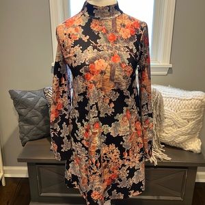 Zara floral mini dress